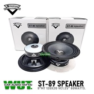 STATUS ลำโพงเสียงกลาง 8นิ้ว 80Watts.RMS Voice 1.25 นิ้ว STATUS ST-89 Speaker 1คู่