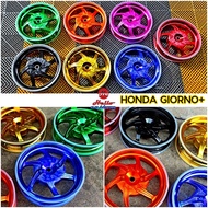 ชุดล้อ หน้า-หลัง 12นิ้ว  CNC สำหรับ HONDA Giorno+ (พร้อมจุ๊บลม CNC) ชุดล้อแต่ง Giorno 125