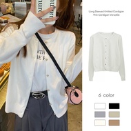 Long-Sleeved Knitted Cardigan - Lightweight & Versatile | Women's Sweater | Malaysia Stock | mlily.m