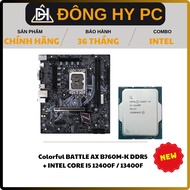 Combo Colorful BATTLE AX B760M-K DDR5 + INTEL CORE I5 12400F / 13400F NEW