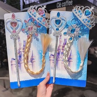 Whole Store Purchase 5 Pieces before Shipping Frozen Wig Crown Wand Set Princess Elsa Crown Magic Wa