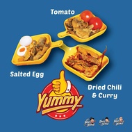 Snek Snack Dorylicious Kulit Ikan Dory Nabil Ahmad Zizan Razak Achey Cheezy Salted Egg Tomato Curry 