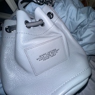 MARC JACOBS MJ THE LEATHER BUCKET BAG灰藍 牛皮手提/兩用水桶包（全新）