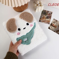 CLEOES 10pcs Cartoon Plush a6 Photocard Holder, Plush a6 a6 Kpop Binder, Business Card Storage Dog 4