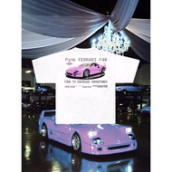 KATUN Pink Ferrari F40 T-Shirt Premium 24s Combed Cotton T-Shirt/ | Unisex Men Women