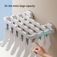 Socks Drying Rack Windproof Can Hidden Multi-Clip Drying Rack