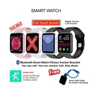 Y68+ Plus Smart Watch Jam Pintar Full Touch Screen Fitness Tracker Blood Pressure Sports Smartwatch 