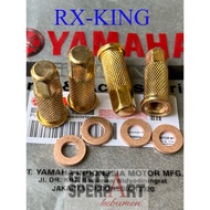 GOLD PINEAPPLE HEAD NUT AND YAMAHA RX KING RXKING FIZR CYLINDER BLOCKRing