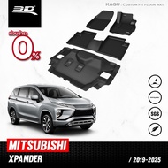 3D Mats พรมปูพื้นรถยนต์ MITSUBISHI Xpander  2019 - 2025 พรมกันลื่น พรมกันนํ้า พรมรถยนต์