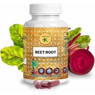 Organic Beetroot Powder 1300mg per Serving - 60 Capsules | 100% Natural Beet Root, No Gluten, No Sug