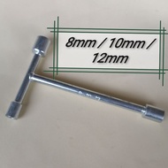 T Shaper Spanar🌟 ( 8/10/12mm )🌟 T Shaped Socket Wrench Spanar Repair Tool