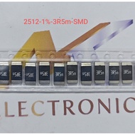 (Combo of 10) SMD resistor 2512 3R5m - 0.0035R 2W error 1%