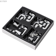 KIIK 7Pcs Wide Rolled Hem Presser Foot Presser Foot 2 8 3 8 4 8 5 8 6 8 7 8 8 8Inch
