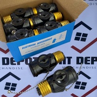 1 Box (12 pcs) E27 Bulb Socket with Dual Outlet Adapter and Pull-Chain Switch 125v- 660watts