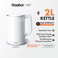 Gaabor Electric Hot Water Kettle (1500W/2L) EK20M-WH01A