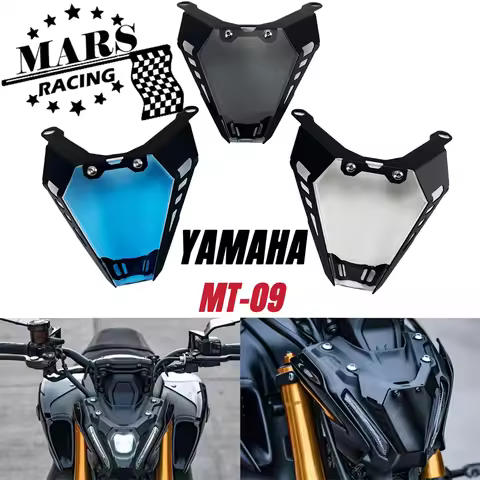 For YAMAHA MT-09 Gen3 2021 2022 2023 FZ09 MT09 Motorcycle Headlight Protector Screen Protective Cove