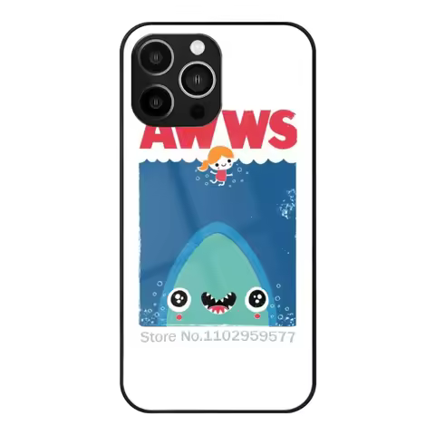 Awws Glass Case For Apple Iphone 16 15 14 13 Pro 11 12 7 8 Plus Max Xs Tempered Phone Cover Kawaii S
