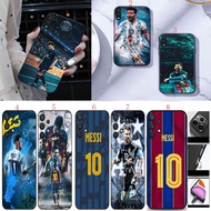 Samsung A12 A22 A32 A52 4G A32 A42 A52 5G A37 football Messi soft black phone case