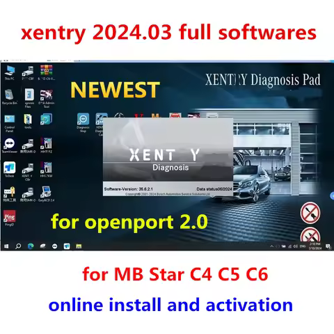 Latest 2024.03 Xentry Full Softwares, Vediamo,D.TS, WIS, EPC for MB STAR C4 C5 C6 Diagnosis for Open