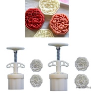 searchddsg Cookie Stamps Flower Character Mooncake Molds Hand-Pressure Mooncake Maker