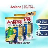 Combo of 2 cans of Alene Total 10 powdered milk 400g/1 can (expiry date 11/2026)