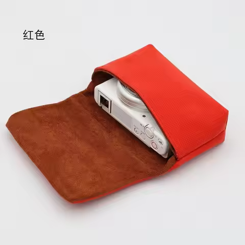 Soft Leather Protective Camera Travel Pouch Sleeve Camera Storage Bag For ZV1 ZVE10 LX10 RX100 GR3 C