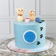 Vera One Month Cake Kue Ulang Tahun Tema Kucing Cake Ultah Kucing