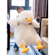 Mainan Mewah Itik Putih Gebu yang comel Anak patung Itik Kuning Katil Pelukan Tidur Hadiah Bantal An
