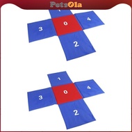 [PETSOLA] Kids Jumping Pad Cross Shaped Gift Reaction Training for Team Building Games