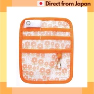 [Miffy] Cent Lady's Miffy Pocket Organizer - Flower Orange - 13x16x0.5cm [Japan Shipped]
