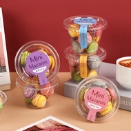 [Macaron Packaging Box] mini Macaron Dessert Cup Disposable Plastic Baking Packaging Box Cup Cake Ki