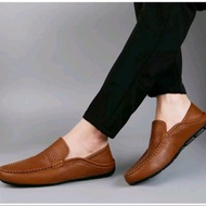 Men's Formal Slip-On Shoes, Men's Casual Work Shoes Slip On Shoes Men Kasut Slip On Lelaki Slip On M