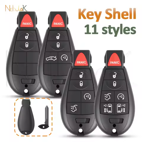 Key Fob Shell For Chrysler 300 Town & Country Jeep Dodge Ram Grand Caravan Cherokee Journey IYZ-C01C