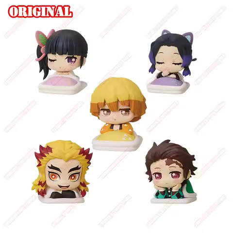 Original Demon Slayer Animation Game Peripheral Toys Netsuko Giyuu Sleeping Gacha Gashapon Anime Act