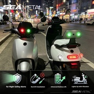 SEAMETAL LED Strobe Warning Light Waterproof Flash Signal Lamp for Motorcycle Car Bicycle E-Bike Ant