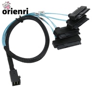 ORIENRI SFF 8643 to 4 SAS 29P Cable, 50cm/1.6ft 12Gbps Mini SAS HDD Cable, durable High Speed SFF 86