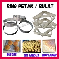 Ring Burger Acuan Roti Oblong Sosej Hot Dog Mould Murtabak Mini Petak Bread Benjo Sri Gandus Ovul Bu