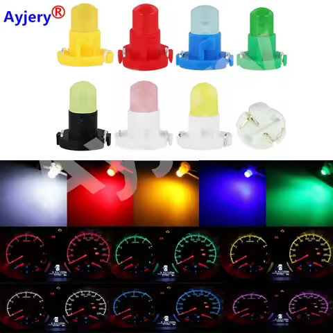 Ayjery 10PCS T3 T4.2 T4.7 COB SMD F8 Dashboard LED Bulbs Map Warning Indicator Interior Lights For C
