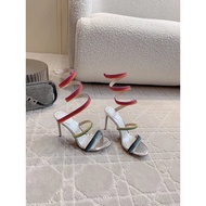 Heel rc Sandals Snake-Shaped High Heel 9.5cm Heel Rhinestones