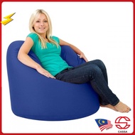 Cassa Super Size Washable Fabric Bean Bag Sofa 2.1 kg Blue (Washable Fabric - Easy Care)