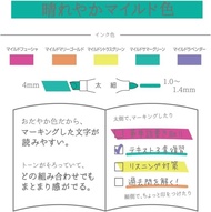 L✉AA ZEBRA MILDLINER GENTLE NATURAL MILD COLORS DOUBLE SIDED HIGHLIGHTER L㊚ZN