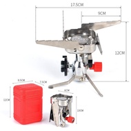 Outdoor Windproof Folding Stove Windproof Long Gas Tank Stove Portable Camping Stove Stainless Steel Cassette Gas Stove