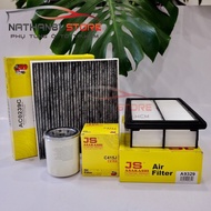 Combo of 3 JS Filters for Accent (2018-2022), I20 Active. Engine air filter (A9329), Air conditioner