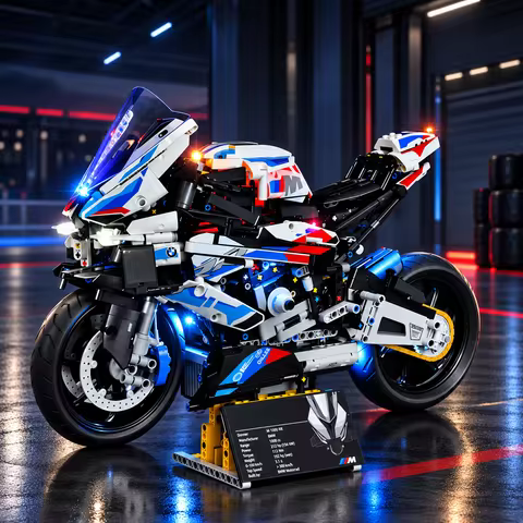 Hprosper 5V LED Light For LEGO BMW M 1000 RR Decorative Lamp With Battery Box (Not Include Lego Buil