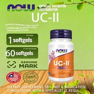NOW Collagen UC-II Undenatured Collagen Type 2 60 Vegetarian Capsules for Ligaments Joints Cartilage