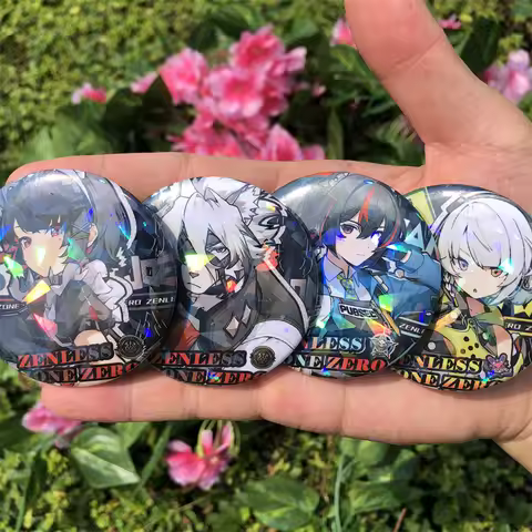 Game Zenless Zone Zero Anby Demara Nicole Demara Billy the Kid Cosplay Costumes SPTE Tin Plated Pin 