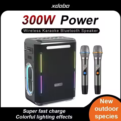 XDOBO Party 1981 300W High-power Bluetooth Speaker Outdoor Waterproof Portable Karaoke Party Bass Sp