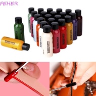 FEHER Leather Edge Oil  Finishing Agent, 30ml Color Coats Leather Edge Paint Oil, Colorful Dye Dress