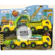Traktor. Mainan mobil konstruksi anak. Mainan edukasi. Mainan mobil.