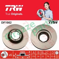 (2 pcs) TRW Disc Brake Rotor Front for DF1002 Inokom Permas (252mm)